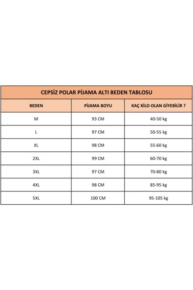 Cepsiz Kışlık Polar Kadın Pijama Altı Tek Alt je19 - 3
