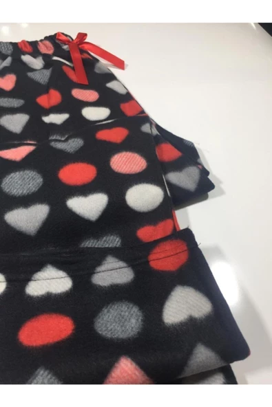 Cepsiz Kışlık Polar Kadın Pijama Altı - 3