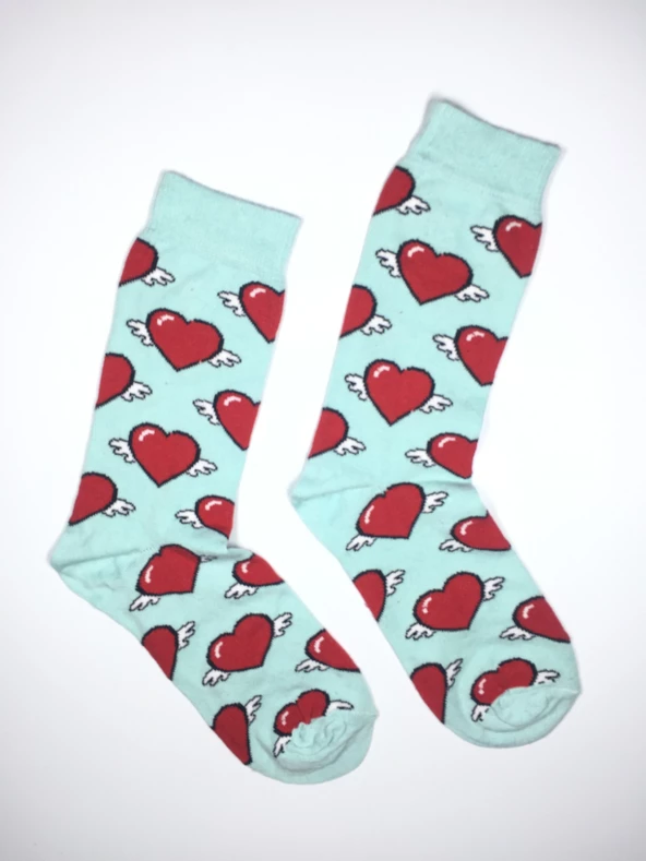 3'lü Parfümlü Özel Seri Sevgili Kadın Çorabı klp3 - 3