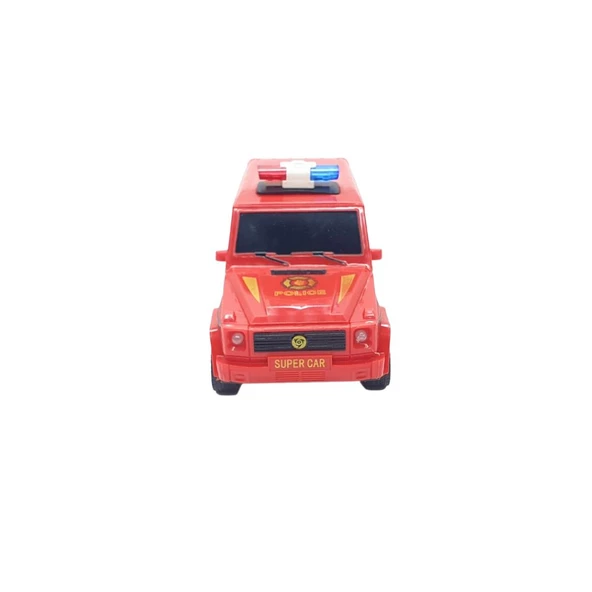 Uzaktan Kumandalı Mercedes Polis Jeep 1:20 Ölçek 18 Cm Kırmızı - 13578-887 - 5