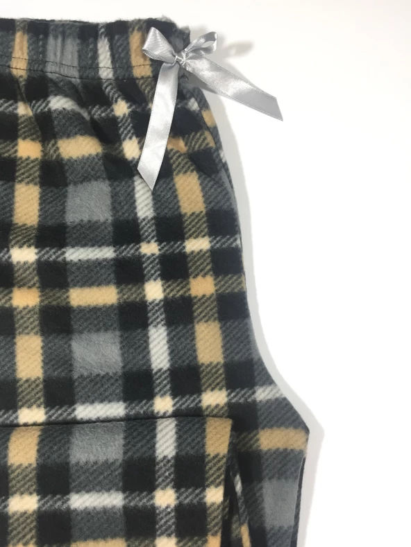 Cepsiz Kışlık Polar Kadın Pijama Altı - 2