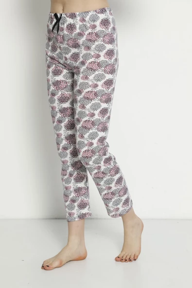 Pamuklu Yazlık Cepsiz Kadın Pijama Altı B26 - 5