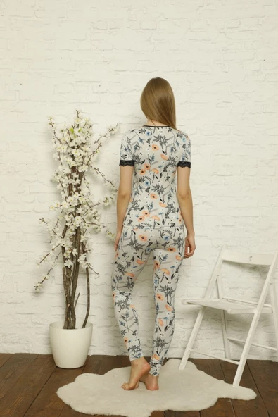 Nefes Alan Terletmeyen Kadın Pijama Takımı 5058 - 2
