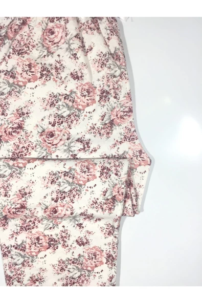Pamuklu Cepsiz Kışlık Kadın Pijama Altı pmk10 - 2
