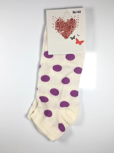 12 Çift Kadın Patik Çorap 5pat - 2