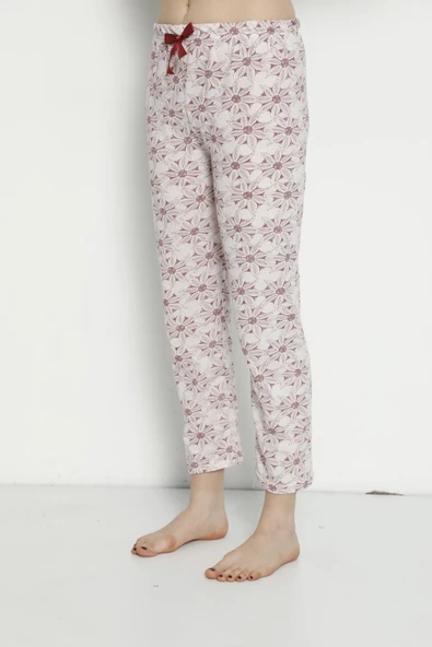 Pamuk Yazlık Cepsiz Kadın Pijama Altı B21 - 2