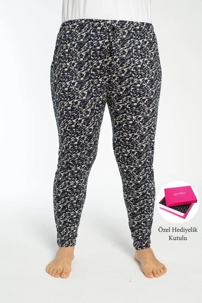 Büyük Beden Cepli Viskon Yazlık Pijama Altı y7