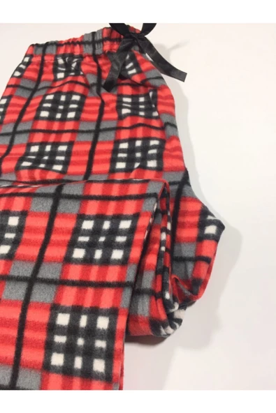 Cepsiz Kışlık Polar Kadın Pijama Altı - 2