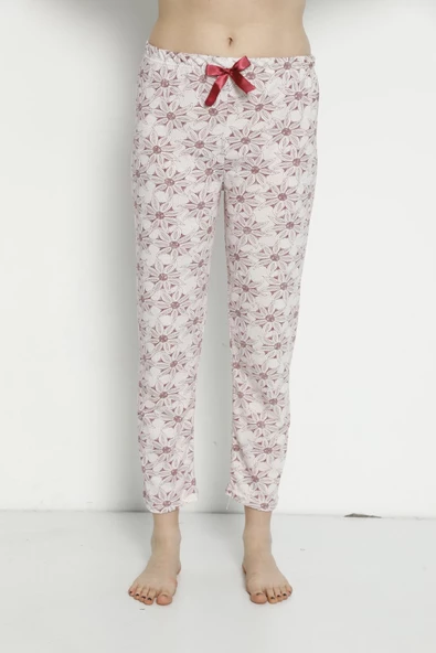 Pamuk Yazlık Cepsiz Kadın Pijama Altı B21