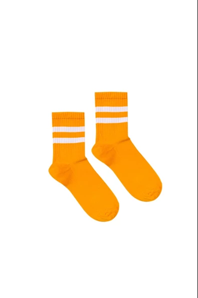 5'li Uzun Çift Çizgi Parfümlü Kolej Kadın Çorap klj5b - 3