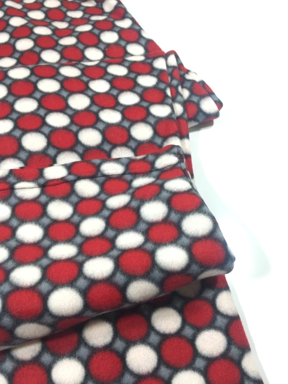 Puantiyeli Cepsiz Kışlık Polar Kadın Pijama Altı - 8