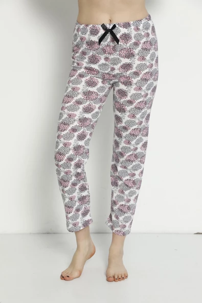 Pamuklu Yazlık Cepsiz Kadın Pijama Altı B26 - 2