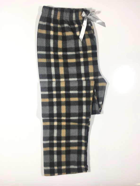 Cepsiz Kışlık Polar Kadın Pijama Altı - 4