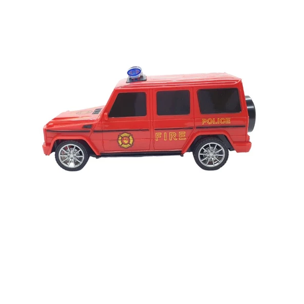 Uzaktan Kumandalı Mercedes Polis Jeep 1:20 Ölçek 18 Cm Kırmızı - 13578-887 - 2