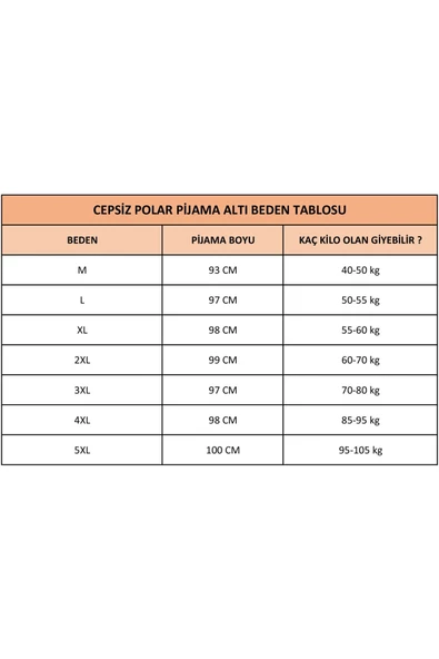 Cepsiz Kışlık Polar Kadın Pijama Altı Tek Alt je22 - 5