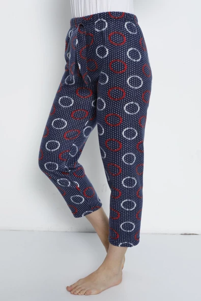 Cepsiz Kışlık Polar Kadın Pijama Altı Tek Alt je24 - 2