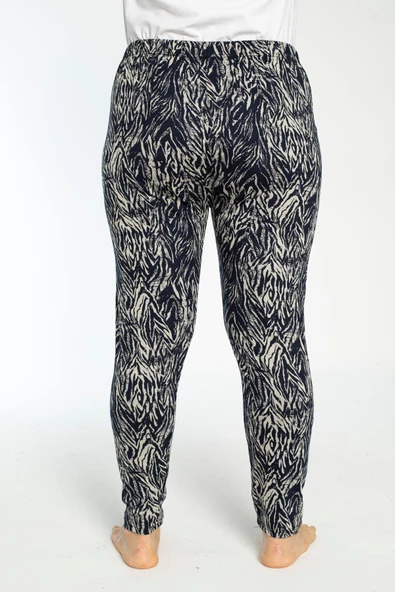 Büyük Beden Cepli Viskon Yazlık Kadın Pijama Altı Tek Alt y15 - 2