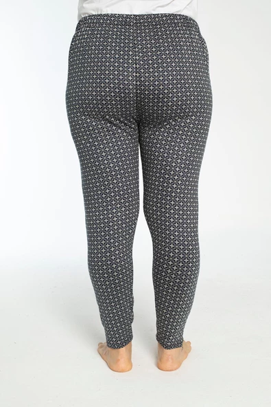 Büyük Beden Cepli Viskon Yazlık Kadın Pijama Altı Tek Alt y16 - 2