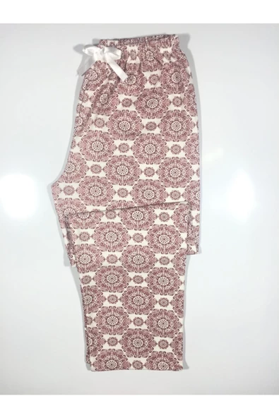 Pamuklu Cepsiz Kışlık Kadın Pijama Altı pmk1