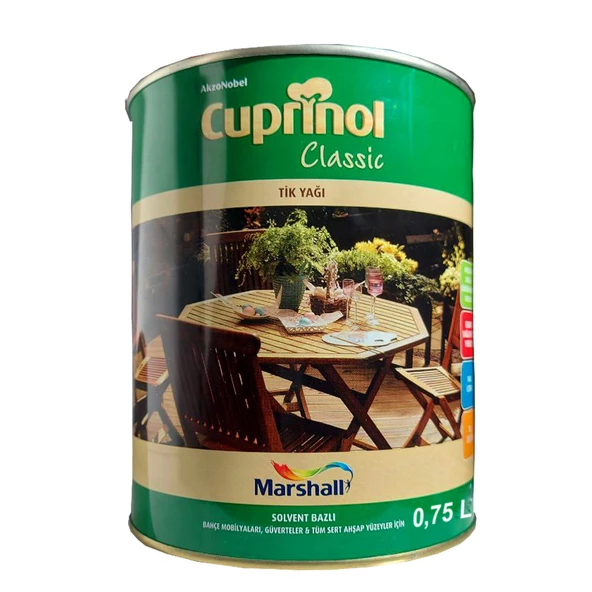 Marshall Cuprinol Classıc Tik Yağı 0,75 Lt. 1 Kg