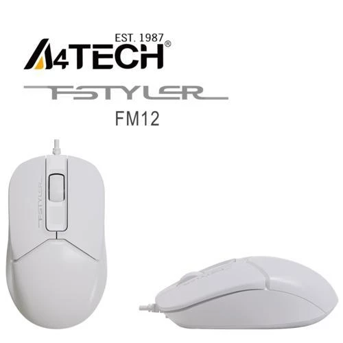 Mouse 1200 DPI A4 Tech FM12 Beyaz