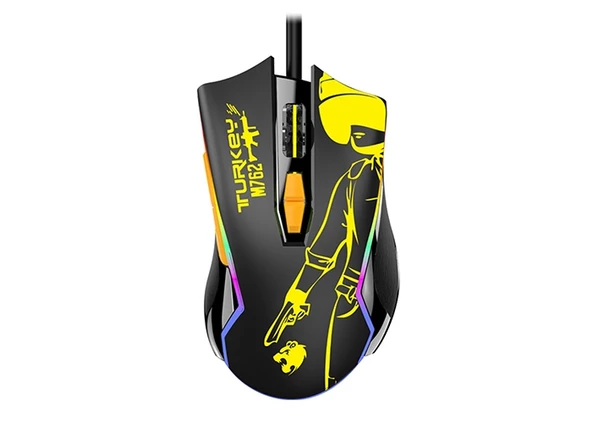 Mouse Oyuncu 4800 DPI RGB Ledli Katsuta M-762