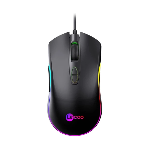 Mouse Oyuncu RGB Ledli 7 Tuşlu 6400 Dpi Lenovo Lecoo MS108