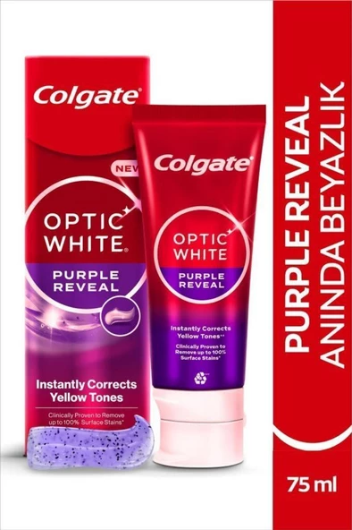 Optic White Purple Reveal Beyazlatıcı Diş Macunu 75 Ml