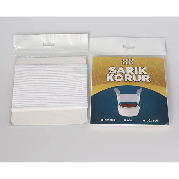 Sarık Şekillendirici - Sarık Korur Sarık Kılıfı Dalgalı Desenli