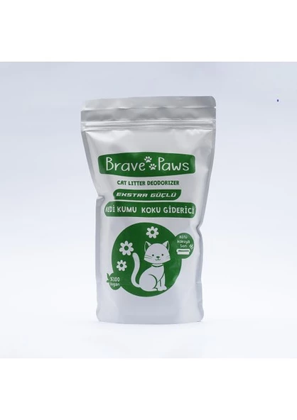 Brave Paws kedi kumu kokusu Organik Doğal Aktif Karbon Kedi Kumu Koku Giderici 420GR.