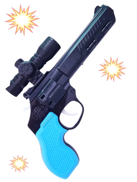 Pat Pat Tabanca Dürbünlü Oyuncak 10 Paket 1440 Kapsül Mavi - Resim 2