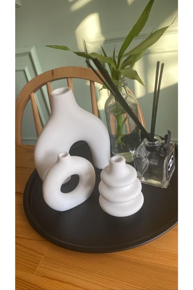 3’lü Set İskandinav Dekoratif Vazo,Minimal İskandinav,Bohem Vazo | OG-1 | - 2