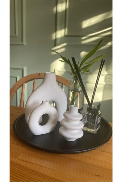 3’lü Set İskandinav Dekoratif Vazo,Minimal İskandinav,Bohem Vazo | OG-1 | - 3