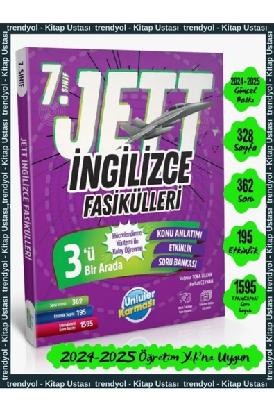 Ünlüler 7. Sınıf İngilizce Jett Soru Fasikülleri - Resim 4