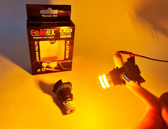 FEMEX PH24W Duy 48smd 4014 Chipset Turuncu Led Ampul - 3