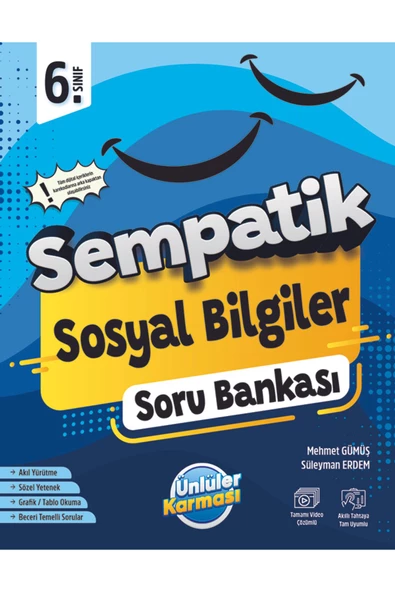6. Sınıf Sempatik Sosyal Bilgiler Soru Bankası - Resim 3