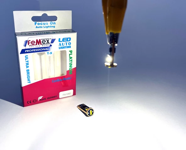 FEMEX Platinum Beyaz T10 3smd CSP Chipset Led Ampul Aktif Canbus - 2