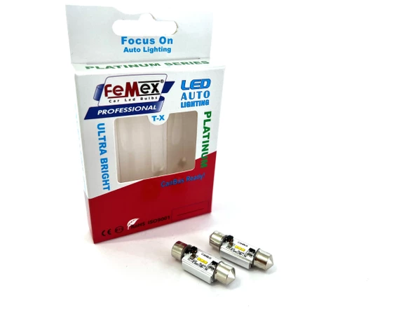 FEMEX Platinum 36mm Sofit Led Ampul CSP Chipset Aktif Canbus