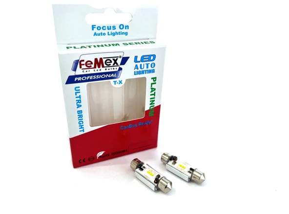 FEMEX Platinum 39mm Sofit Led Ampul CSP Chipset Aktif Canbus