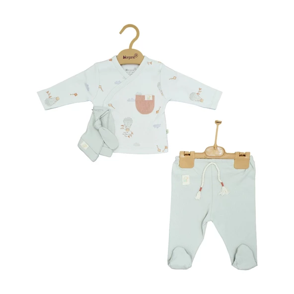 Bibaby Biorganic Teach Me 3'Lü Zıbın Set 73340 Red