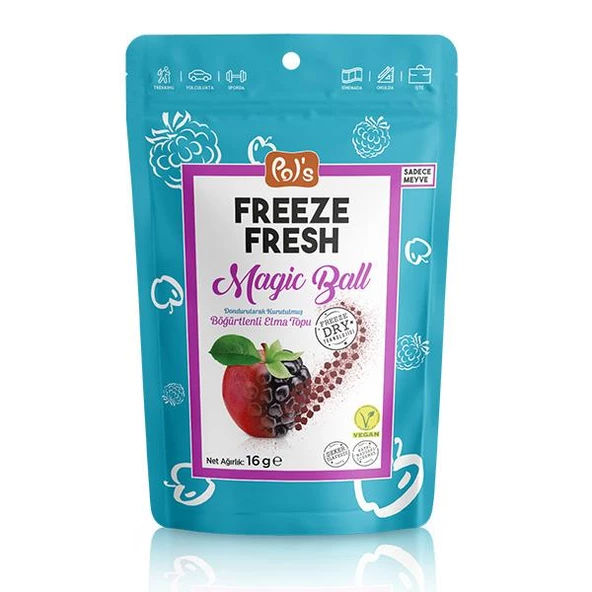 Pol s Freeze Fresh Magic Ball Böğürtlenli Elma Topu 16 Gr