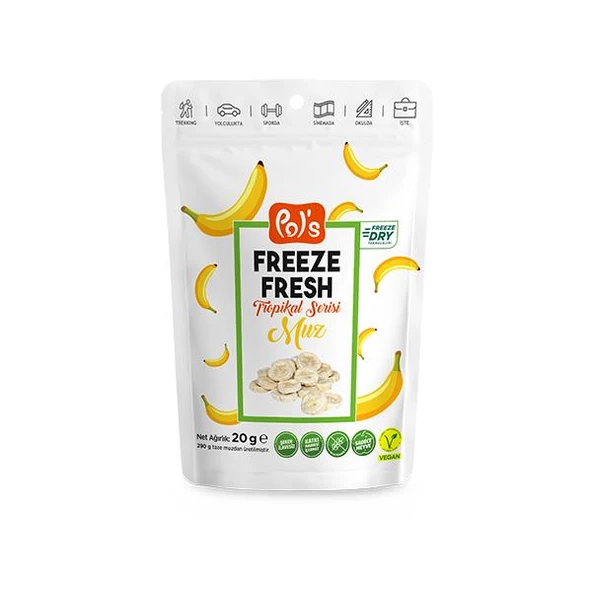 Pol s Freeze Fresh Tropikal Serisi Muz 20 Gr