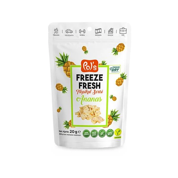 Pol s Freeze Fresh Tropkal Serisi Ananas 20 Gr