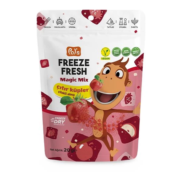 Pol s Freeze Fresh Kukuli Magic Mix Çıtır Küpler 20 Gr