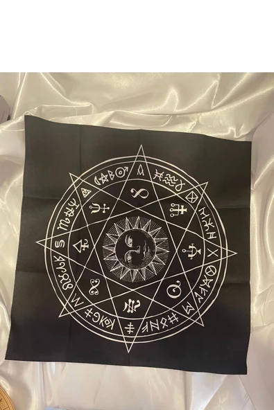 Rune Semboli Taşları Run Taşları Örtüsü Pandül Tahtası Pirinç Pandül Sunak Nordic Runes Sarkaç Seti - 6