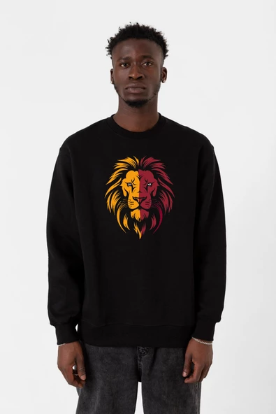 Sarı Kırmızı Leon Siyah Erkek 2ip Sweatshirt ürün görseli 1