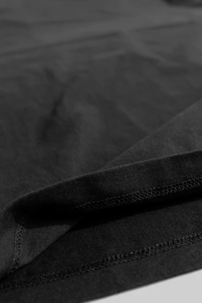 Bordo Mavi Parmak İzi Siyah Çocuk Tshirt - Resim 3