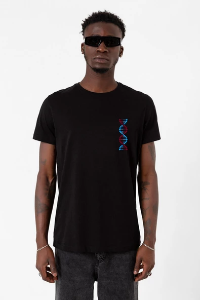 Bordo Mavi Dna Siyah Erkek Tshirt ürün görseli
