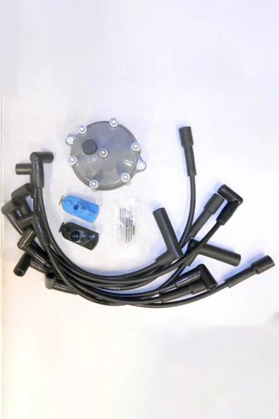 JEEP 4.0 DİSTRİBÜTÖR KAPAĞI TEVZİ MAKARASI BUJİ KABLOSU SETİ ürün görseli 1