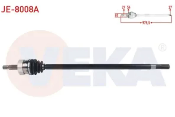 XJ ZJ ÖN SAĞ AKS KOMPLE ürün görseli 1